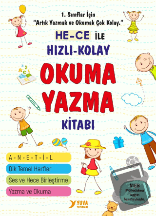 Hece ile Hızlı Kolay Okuma Yazma Kitabı - Kolektif - Yuva Yayınları - 