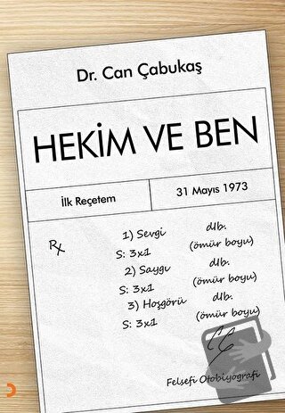 Hekim ve Ben - Can Çabukaş - Cinius Yayınları - Fiyatı - Yorumları - S