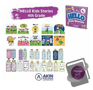 Hello Kids Stories 4nd Grade (Ciltli) - Bilge Bağcı - Akın Yayıncılık 