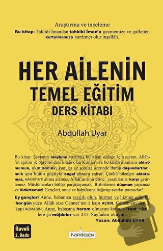 Her Ailenin Temel Eğitim Ders Kitabı - Abdullah Uyar - Kardelen Yayınl