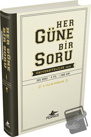 Her Güne Bir Soru: Üniversiteliler İçin (Ciltli) - Potter Style - Pega