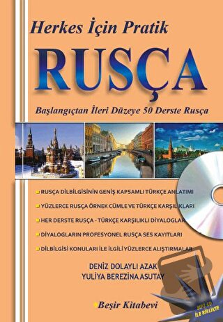 Herkes İçin Pratik Rusça Cd'li - Deniz Dolayı Azak - Beşir Kitabevi - 