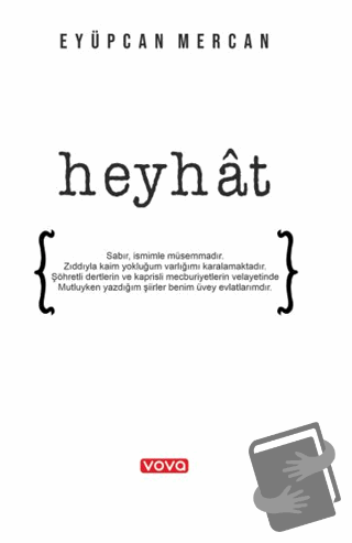 Heyhat - Eyüpcan Mercan - Vova Yayınları - Fiyatı - Yorumları - Satın 