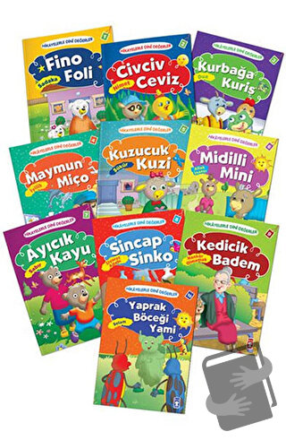 Hikayelerle Dini Değerler Set (10 Kitap Takım) - Asiye Aslı Aslaner - 