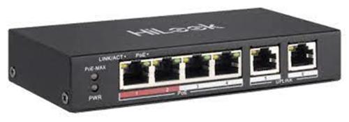 Hilook Ns-0106P-35 4 Port Poe, 60W, +2 Port Megabit Uplink Switch - - 