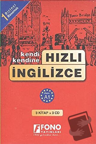 Hızlı İngilizce 1. Basamak (3 kitap + 3 CD) - Bahire Şerif - Fono Yayı