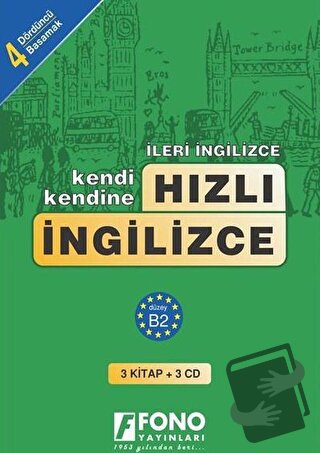 Hızlı İngilizce 4. Basamak (3 kitap + 3 CD) - Bahire Şerif - Fono Yayı