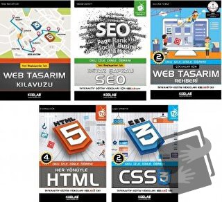 Hızlı ve Kolay Web Tasarım Seti 3 (5 Kitap Takım) - Kolektif - Kodlab 