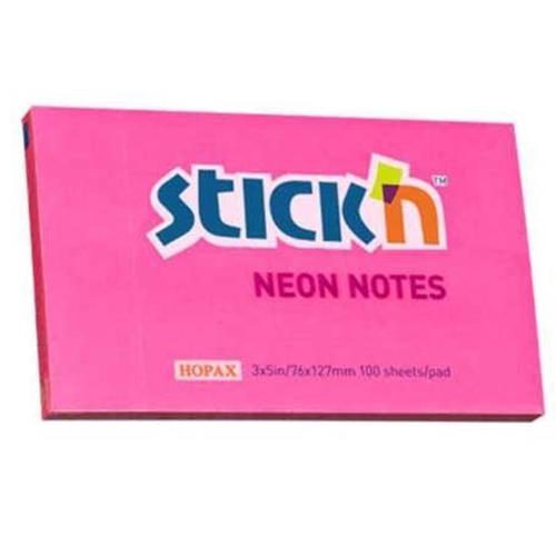 Hopax Stıckn Yapışkanlı Not Kağıdı 76X127 Neon He21169 - 12'li Paket -