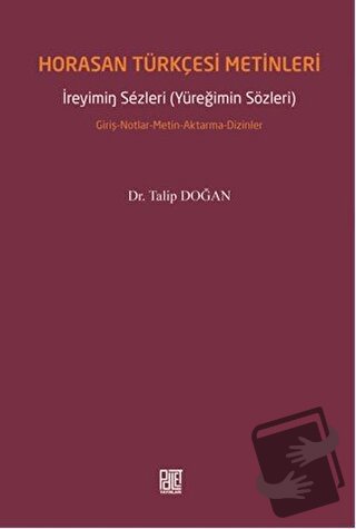 Horasan Türkçesi Metinleri - Talip Doğan - Palet Yayınları - Fiyatı - 