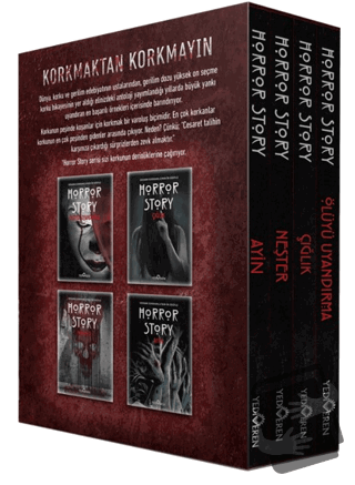 Horror Story Kutulu 4 Kitap Set - Kolektif - Yediveren Yayınları - Fiy