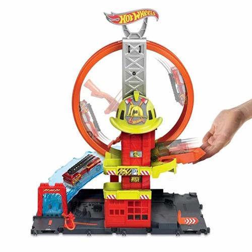 Hot Wheels Çember Pistli İtfaiye İstasyonu - - Hot Wheels - Fiyatı - Y