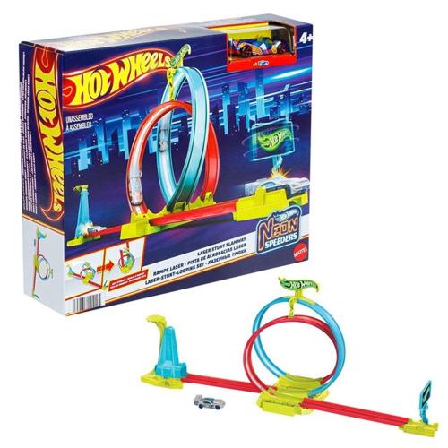 Hot Wheels Neon Yarışlar Çifte Çemberde Yarış Seti Mtl-Hpc05 - - Hot W