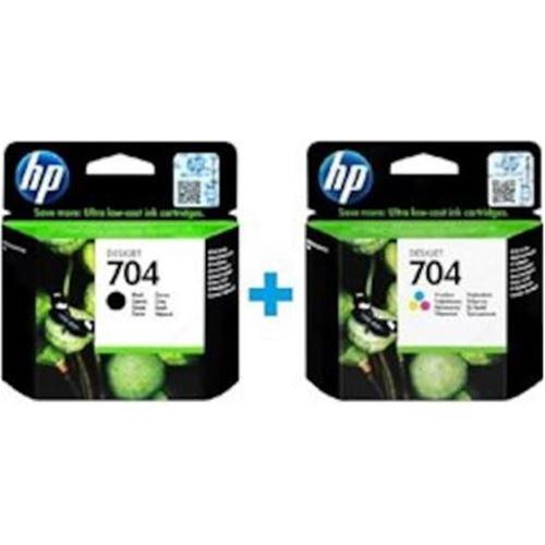 Hp Cn692Ae + Cn693Ae 704 Siyah + Renkli Kartuş Seti - - Hp - Fiyatı - 