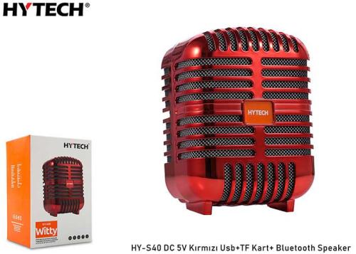 Hytech Hy-S40 Dc 5V Bluetooth Speaker Kırmızı Usb+Tf Kart+ - - Hytech 