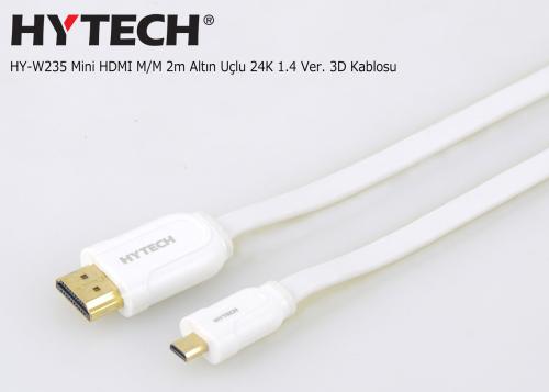 Hytech Hy-W235 2Mt Mini Hdmi Erkek To Hdmi Erkek 24K 1.4 Versiyon 3D K