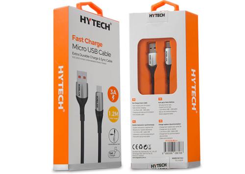 Hytech Hy-X250 3A Micro Usb 1,2M Gold Data + Sarj Kablosu - - Hytech -