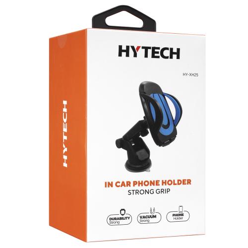 Hytech Hy-Xh25 Vantuz + Braketi 360 Derece Siyah-Mavi Telefon Tutucu -