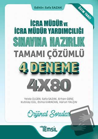 İcra Müdür Ve İcra Müdür Yardımcılığı Sınavına Hazırlık Tamamı Çözümlü