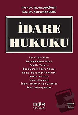 İdare Hukuku (Ciltli) - Kahraman Berk - Der Yayınları - Fiyatı - Yorum