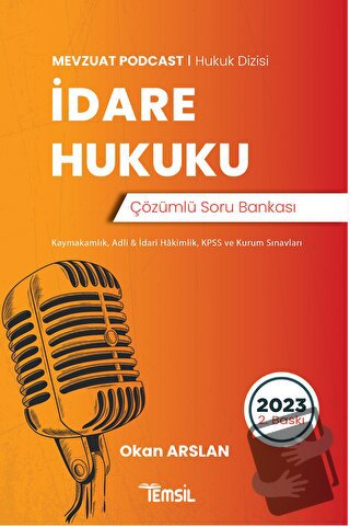 İdare Hukuku Çözümlü Soru Bankası - Okan Arslan - Temsil Kitap - Fiyat