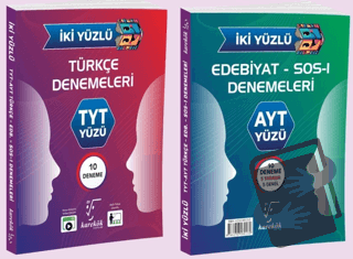 İki Yüzlü TYT AYT Türkçe Edebiyat Denemeleri - Kollektif - Karekök Yay