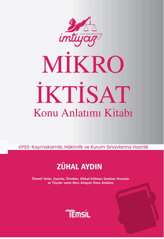 İktisat Konu Anlatımı Kitabı - Zühal Aydın - Temsil Kitap - Fiyatı - Y