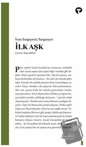 İlk Aşk - İvan Sergeyeviç Turgenyev - Turkuvaz Kitap - Fiyatı - Yoruml