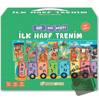 İlk Harf Trenim - Cırt Cırtlı Yapboz ve Kitap Seti - Halil İbrahim Özt