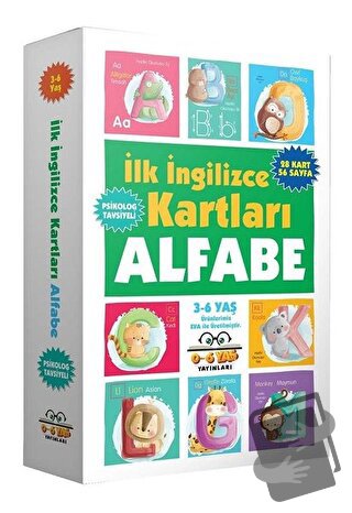 İlk İngilizce Kartları Alfabe - Kolektif - 0-6 Yaş Yayınları - Fiyatı 