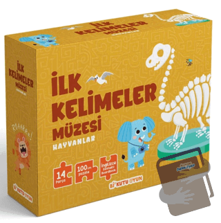 İlk Kelimeler Müzesi - Hayvanlar (İngilizce Destekli Kitap ve Yapboz S