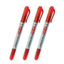 Flexoffice Permanent Marker Çift Taraflı Kırmızı Mürekkep Fo-Pm07 - - 