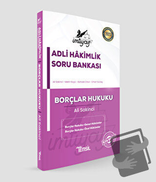 İmtiyaz Adli Hakimlik Soru Bankası Borçlar Hukuku - Ali Sakinci - Tems