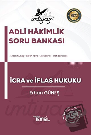 İmtiyaz Adli-İdari Hakimlik İcra ve İflas Hukuku Soru Bankası - Erhan 