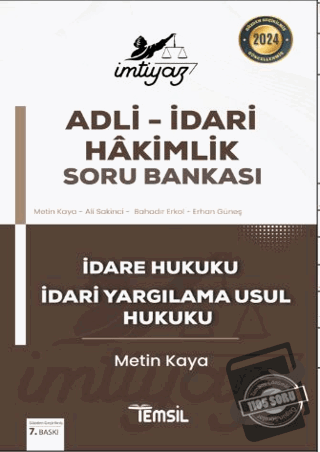 İmtiyaz Adli İdari Hakimlik Soru Bankası İdare Hukuku ve İdari Yargıla