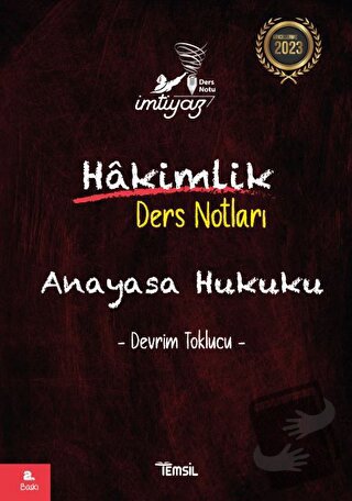 İmtiyaz Anayasa Hukuku - Hakimlik Ders Notları - Devrim Toklucu - Tems