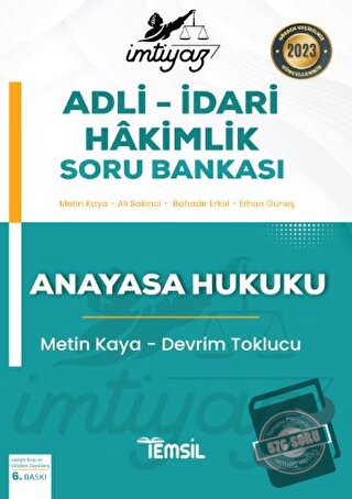 İmtiyaz Anayasa Hukuku Soru Bankası - Kolektif - Temsil Kitap - Fiyatı