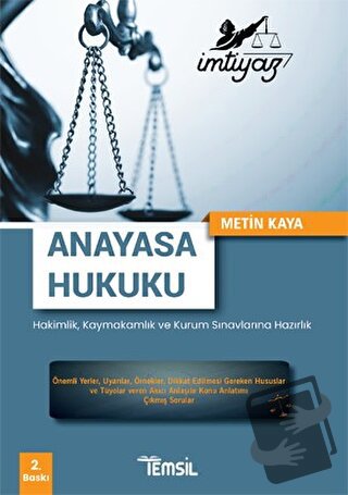 İmtiyaz Anayasa Hukuku - Metin Kaya - Temsil Kitap - Fiyatı - Yorumlar