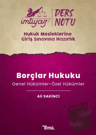 İmtiyaz HMGS Ders Notları Borçlar Hukuku (Genel Hükümler-Özel Hükümler