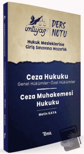 İmtiyaz HMGS Ders Notları Ceza Hukuku & Ceza Muhakemesi Hukuku - Metin