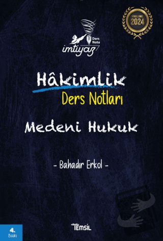 İmtiyaz Medeni Hukuk Hakimlik Ders Notları - Bahadır Erkol - Temsil Ki