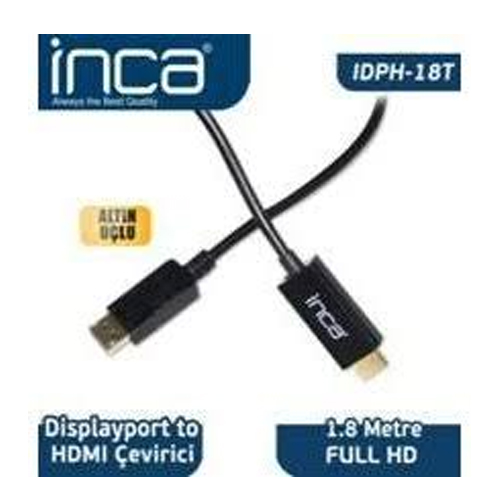 Inca Idph-18T Displayport To Hdmı Kablo 1.8Mt - - Inca - Fiyatı - Yoru