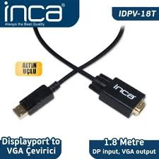 Inca Idpv-18T Displayport To Vga Kablo 1.8Mt - - Inca - Fiyatı - Yorum