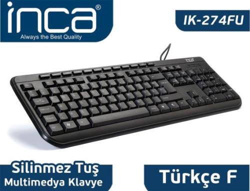 Inca Ik-274Fu F-Usb Multimedya Black Laser Prınt Klavye - - Inca - Fiy