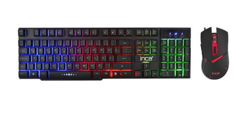 Inca Ikg-448 Raınbow Efect Mekanik Hisli Gaming Klavye+Mouse Set - - I