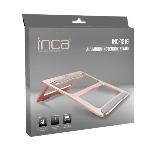 Inca Inc-121G Alimünyum Gold Rengi Notebook Standı - - Inca - Fiyatı -