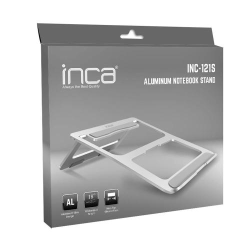 Inca Inc-121S Alimünyum Notebook Standı Gümüş Renk - - Inca - Fiyatı -