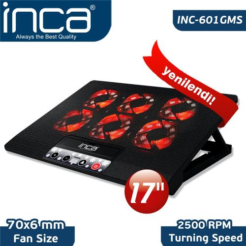 Inca Inc-601Gms 7"-17" 6 Fanlı 2Xusb 6 Kademeli Notebook Fanı - - Inca