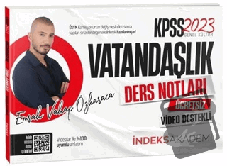 İndeks Akademi 2023 KPSS Vatandaşlık Video Ders Notları - Emrah Vahap 