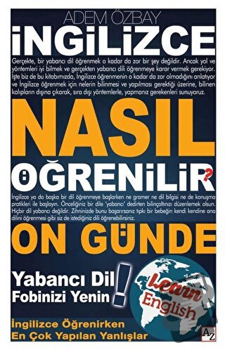 İngilizce Nasıl Öğrenilir? - Adem Özbay - Az Kitap - Fiyatı - Yorumlar